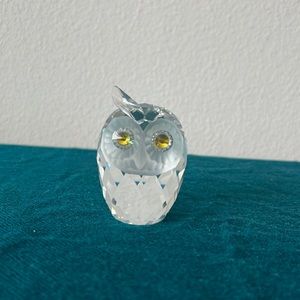 LARGE SILVER CRYSTAL SWAROVSKI OWL